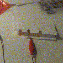 Then, when getting the piano keyboard back, I wanted to create a fun interaction. When hitting down the 'key,' the LED sticker would light up, but it didn't and can be seen later. I will explain the reason.