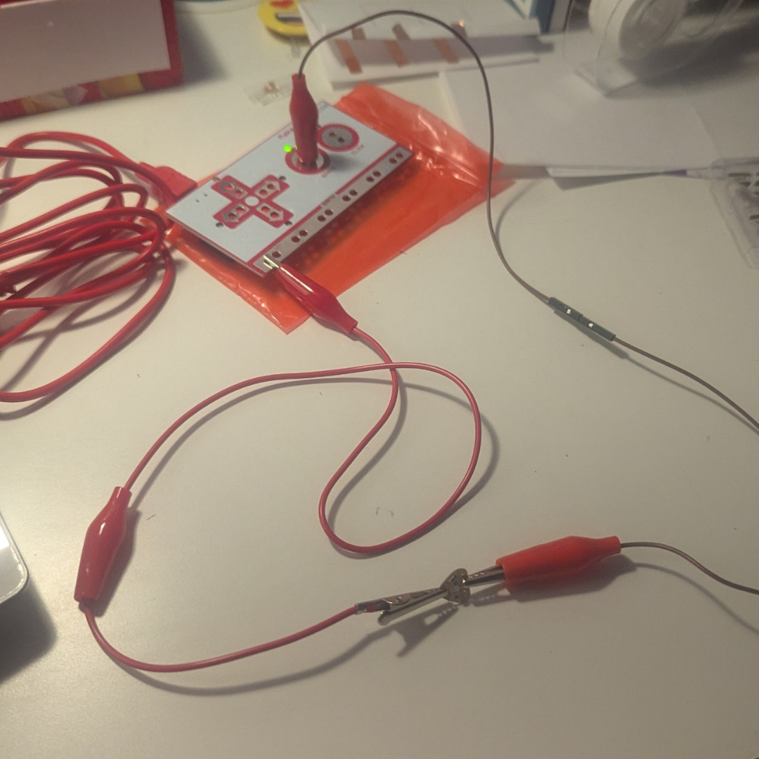 So, going back to the LED stickers, it transmits electricity. When I was playing YouTube on my computer, I noticed it became faster, only to realize I had used the space button for an experiment. It has an electric current, but not enough for the LED sticker to light up. That was kind of sad I could have made a few interesting prototypes with it.