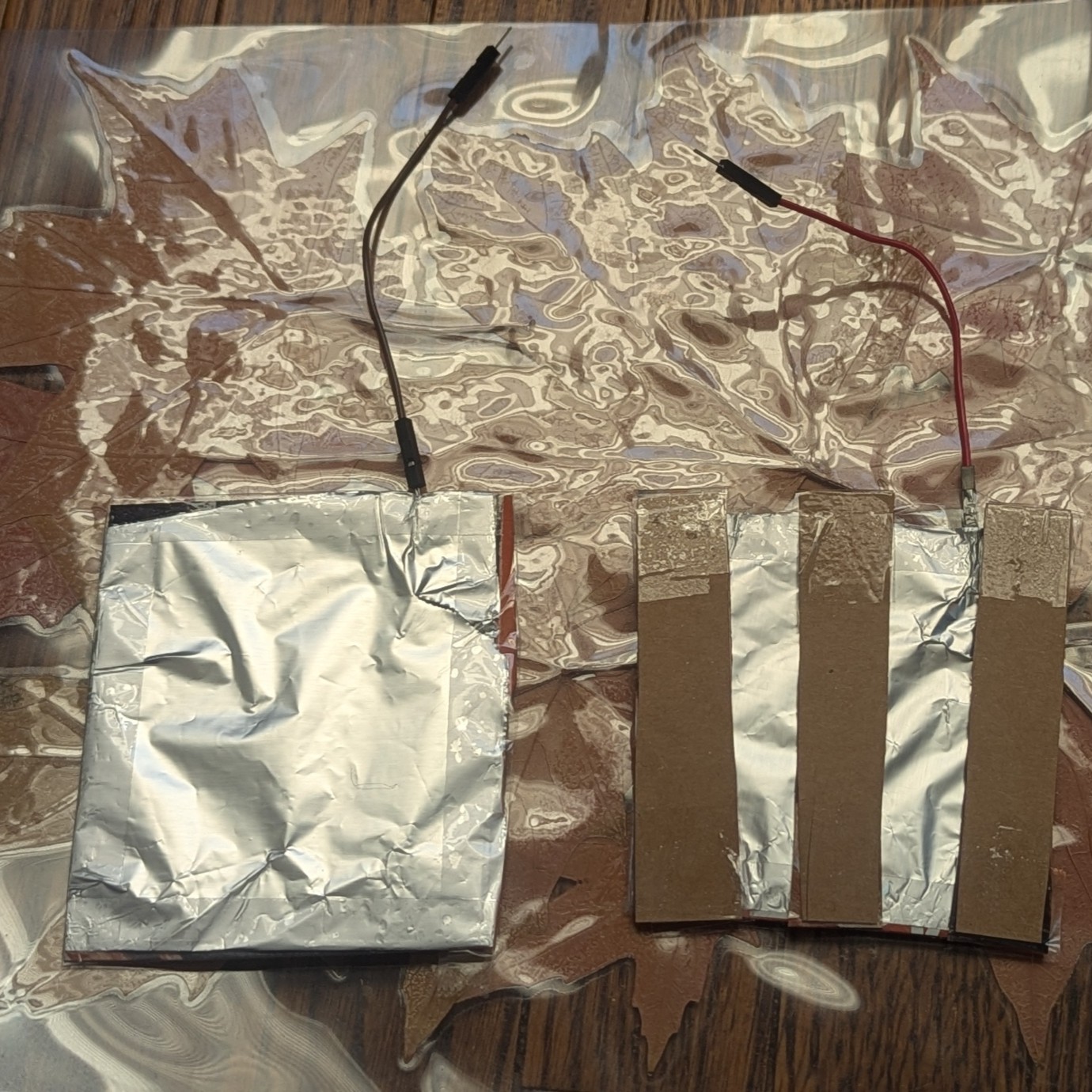 For the first try I put cardbourd in middle just like in the video